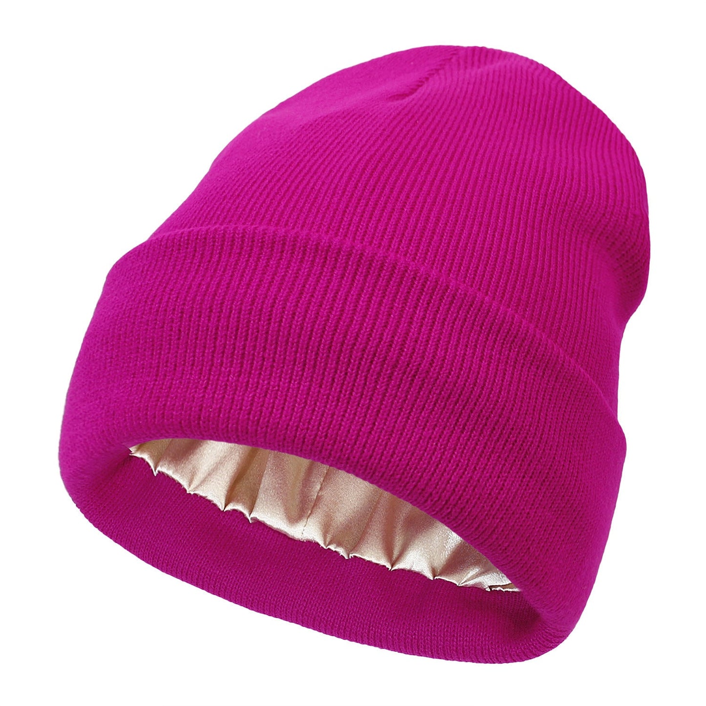 The Satin Shield Beanie - Satijn gevoerde muts tegen pluizig haar
