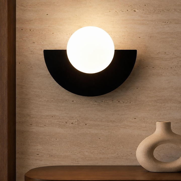 Kleurrijke Wandlamp Ronde Glazen Bol