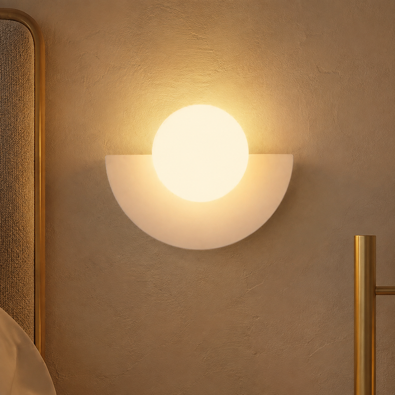 Kleurrijke Wandlamp Ronde Glazen Bol