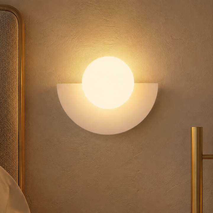 Kleurrijke Wandlamp Ronde Glazen Bol