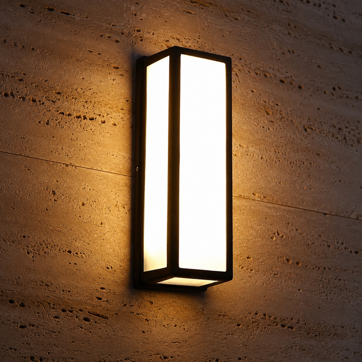 Moderne Buiten Wandlamp Zwart LED Waterdicht