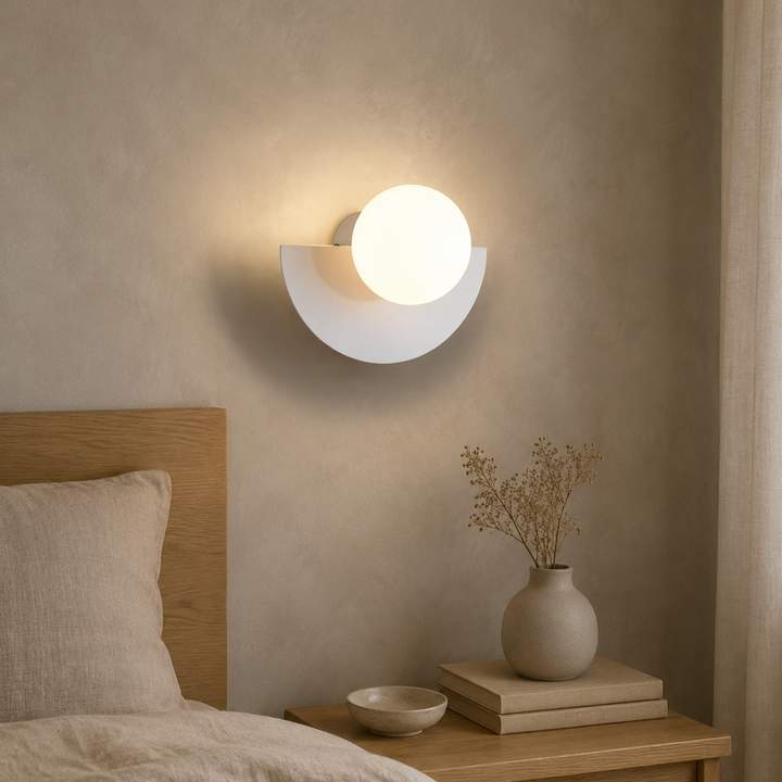 Kleurrijke Wandlamp Ronde Glazen Bol