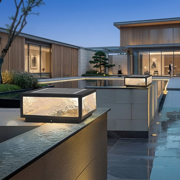 Vierkante Buiten Pilaarverlichting Modern LED Waterdicht