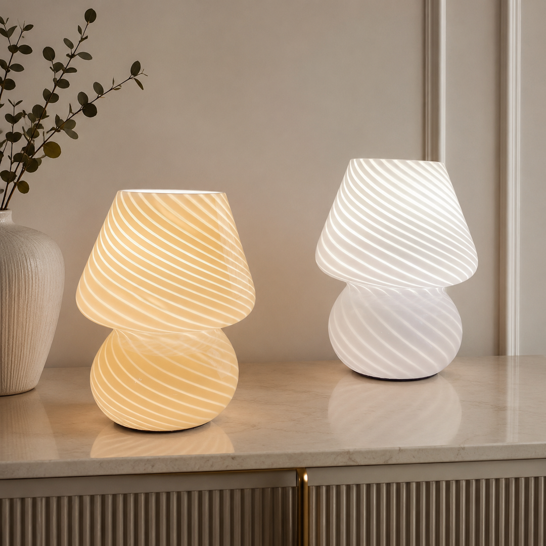 Glazen Bureaulamp Warm LED Scandinavisch