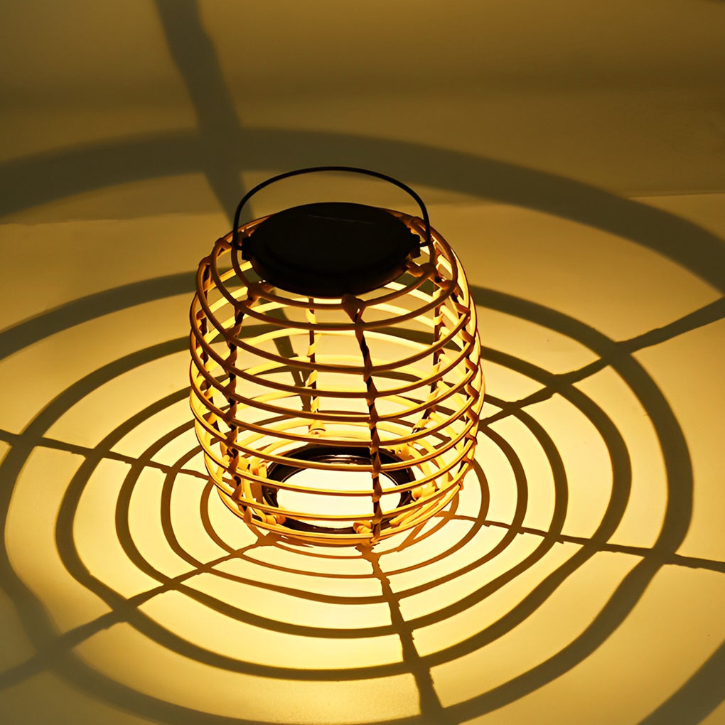 Rotan Lantaarn Waterdicht Creatief Solar Tuinlamp