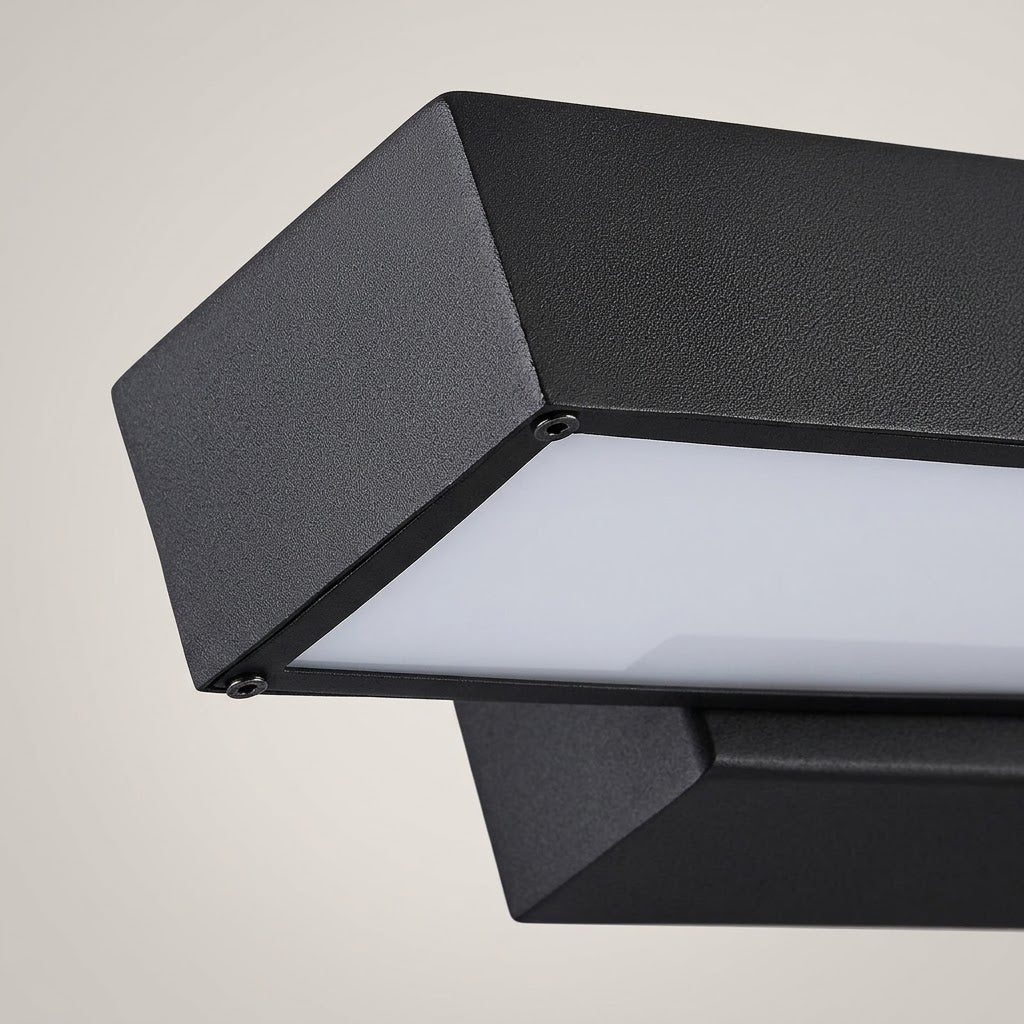 LED Lineaire Wandlamp Buiten Zwart Rechthoekig