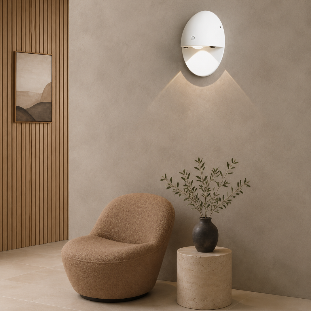 Ovale Oplaadbare USB Bewegingssensor Magnetische Wandlamp