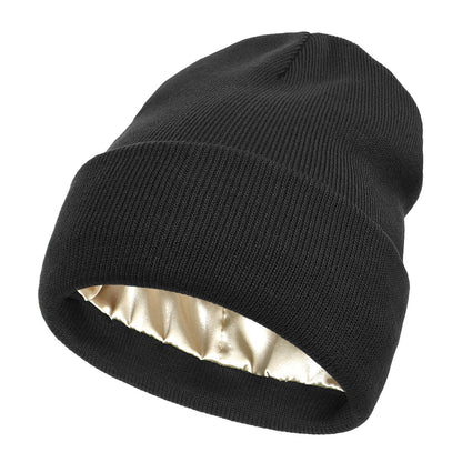 The Satin Shield Beanie - Satijn gevoerde muts tegen pluizig haar