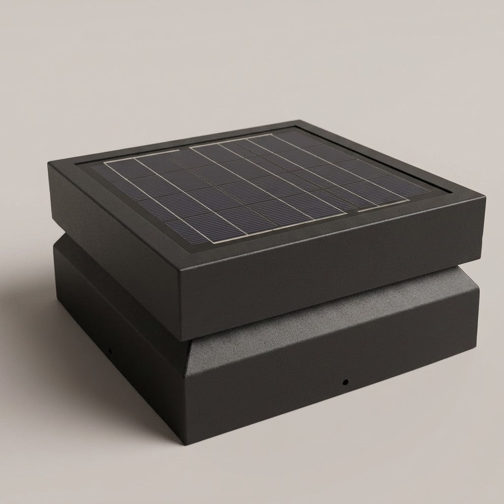 Solar Buitenverlichting Deck Modern Vierkant Waterdicht Zwart