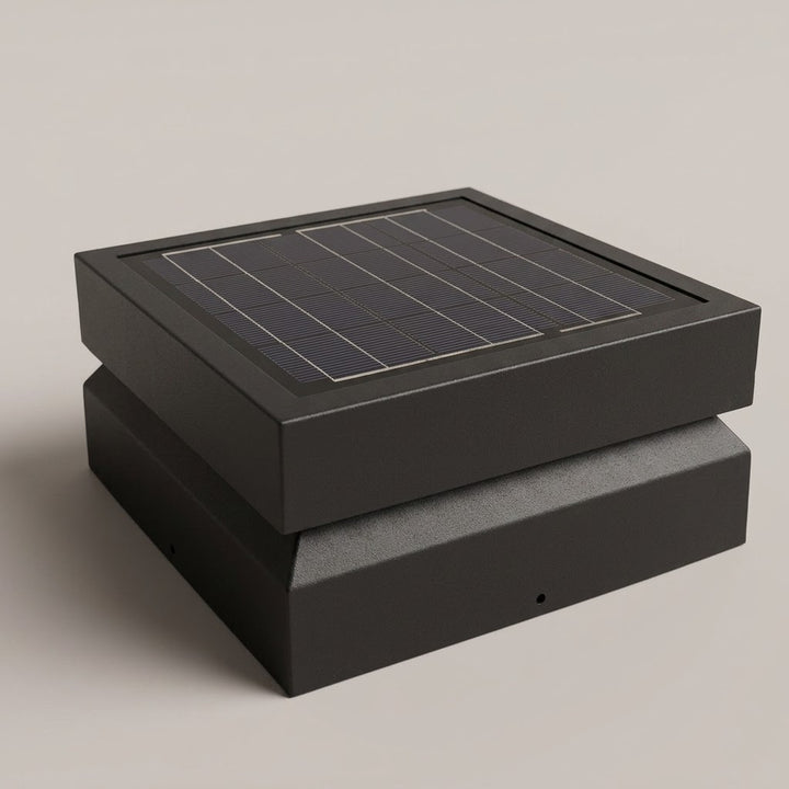 Solar Buitenverlichting Deck Modern Vierkant Waterdicht Zwart