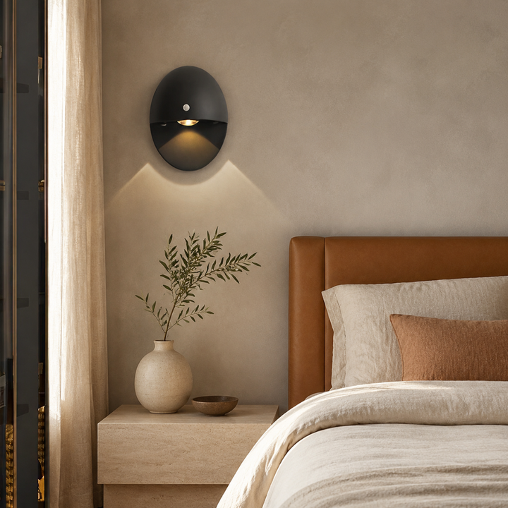 Ovale Oplaadbare USB Bewegingssensor Magnetische Wandlamp