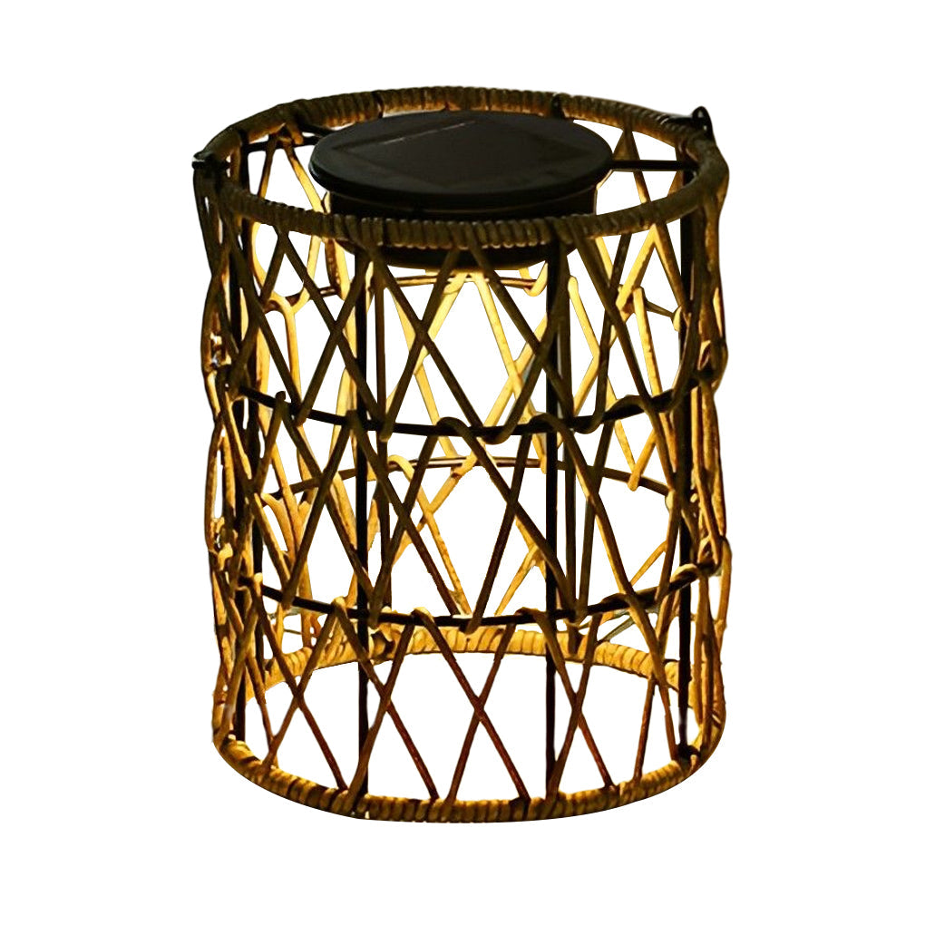Rotan Lantaarn Waterdicht Creatief Solar Tuinlamp