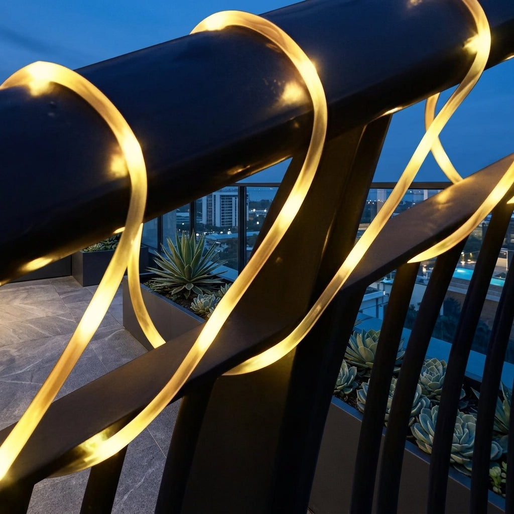 Waterdichte Smart Multi-Color Solar LED Strip Buiten