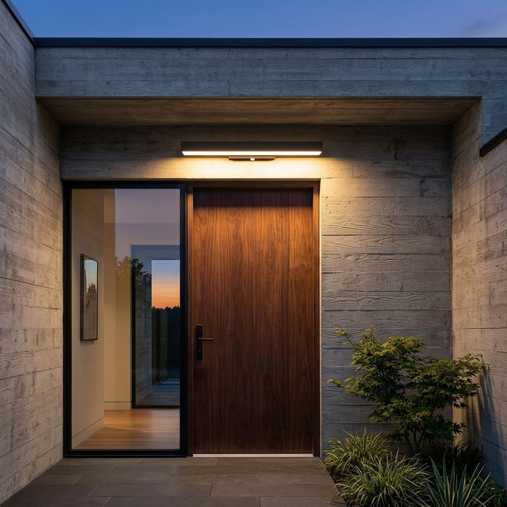 LED Lineaire Wandlamp Buiten Zwart Rechthoekig