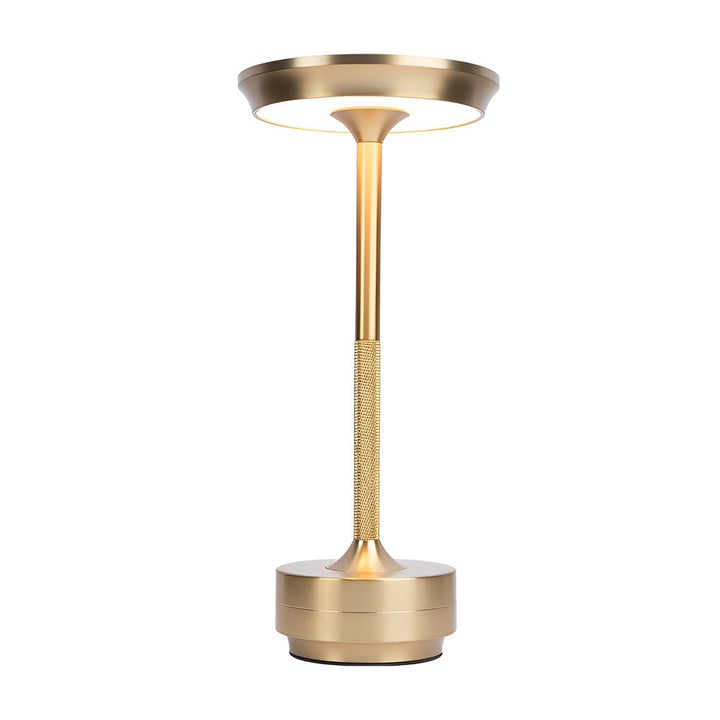 Verchroomde Metalen Slanke Draadloze UFO Alien Tafellamp