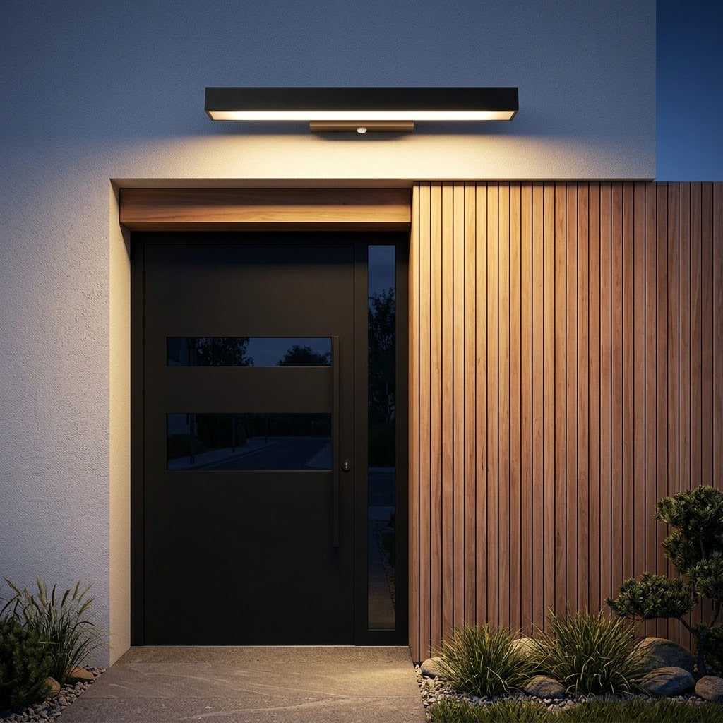 LED Lineaire Wandlamp Buiten Zwart Rechthoekig