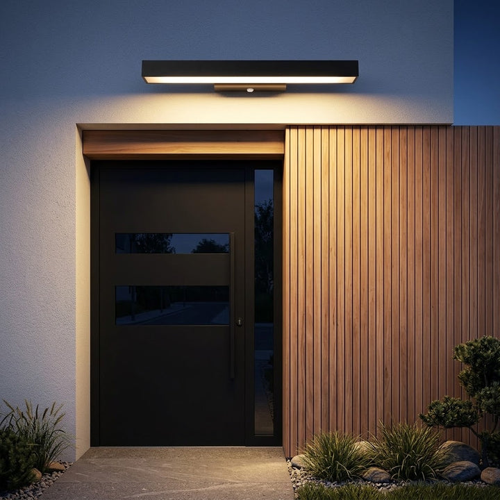 LED Lineaire Wandlamp Buiten Zwart Rechthoekig