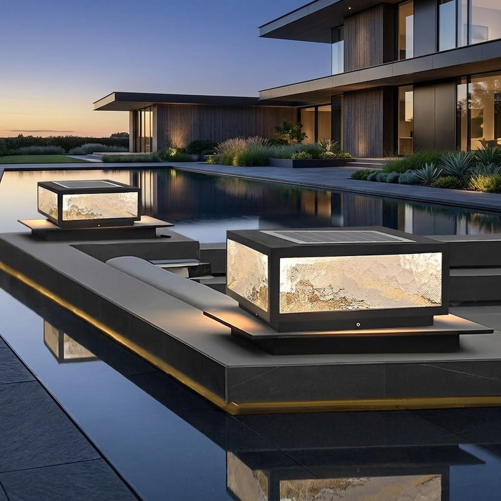 Vierkante Buiten Pilaarverlichting Modern LED Waterdicht