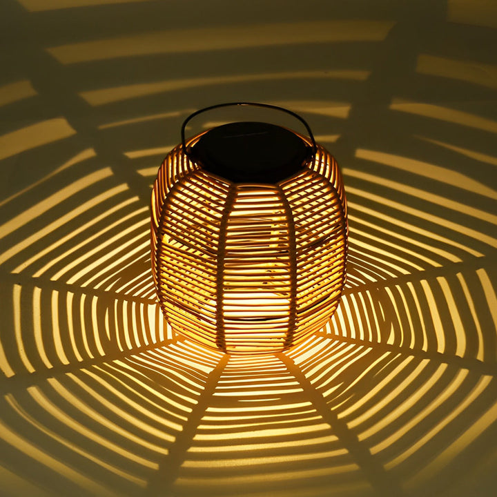 Rotan Lantaarn Waterdicht Creatief Solar Tuinlamp