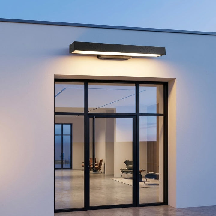 LED Lineaire Wandlamp Buiten Zwart Rechthoekig