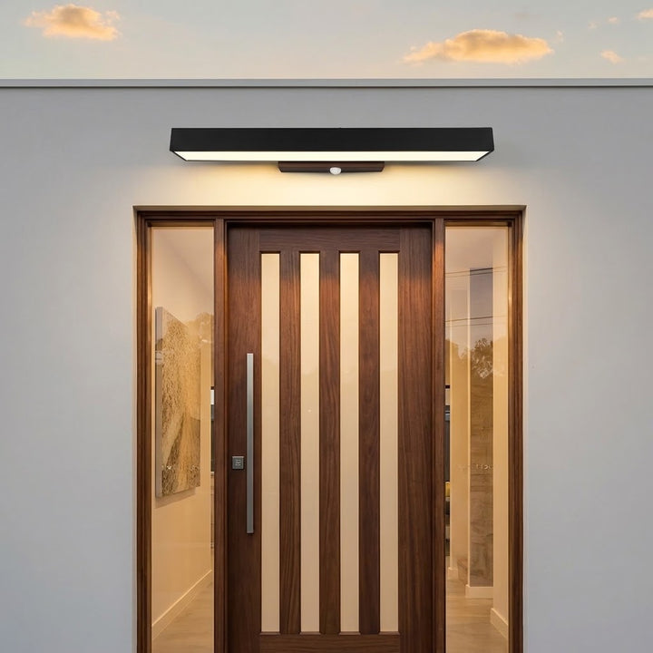 LED Lineaire Wandlamp Buiten Zwart Rechthoekig
