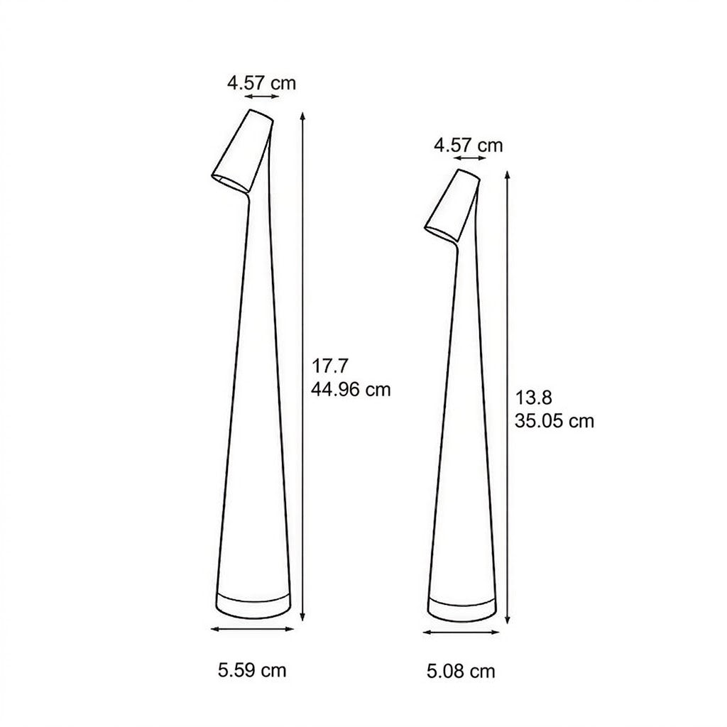 Kegelvormige Tafellamp Modern LED Dimbaar Metaal