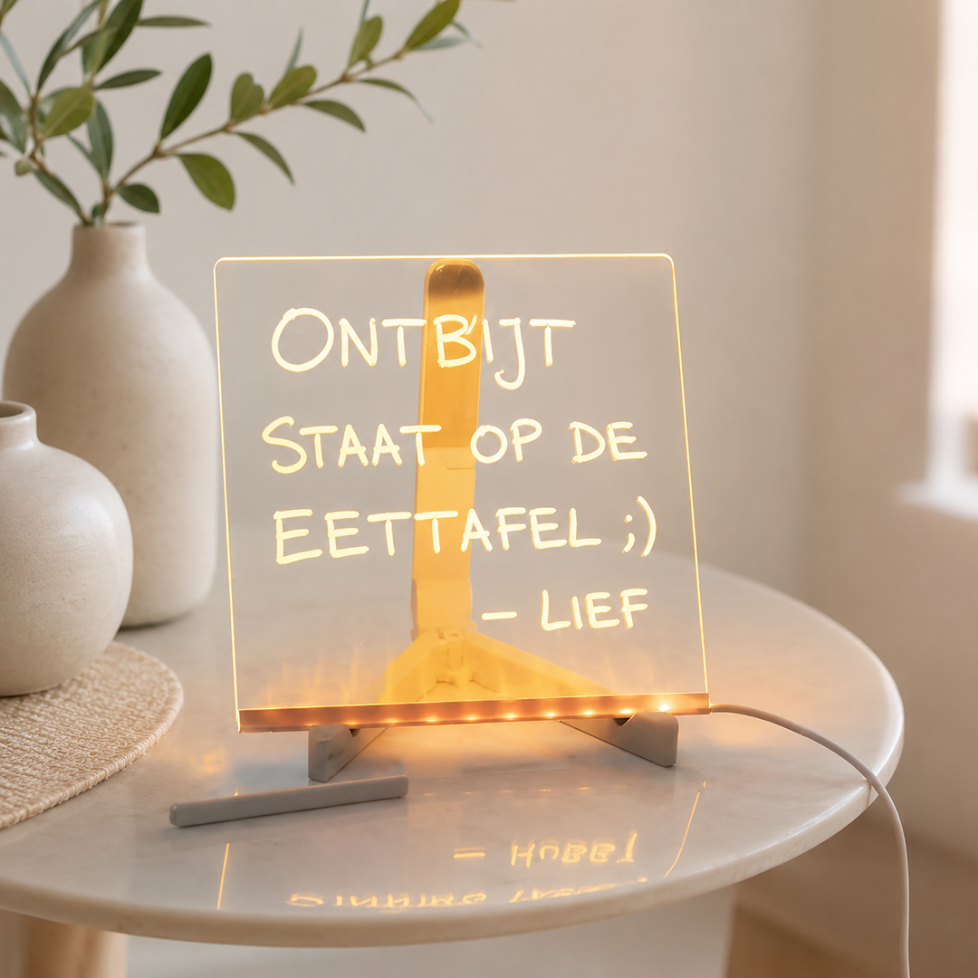 LED Acryl Berichtenbord Kleurrijke Schrijfbare Tafellamp