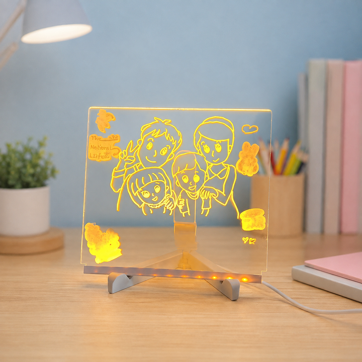 LED Acryl Berichtenbord Kleurrijke Schrijfbare Tafellamp