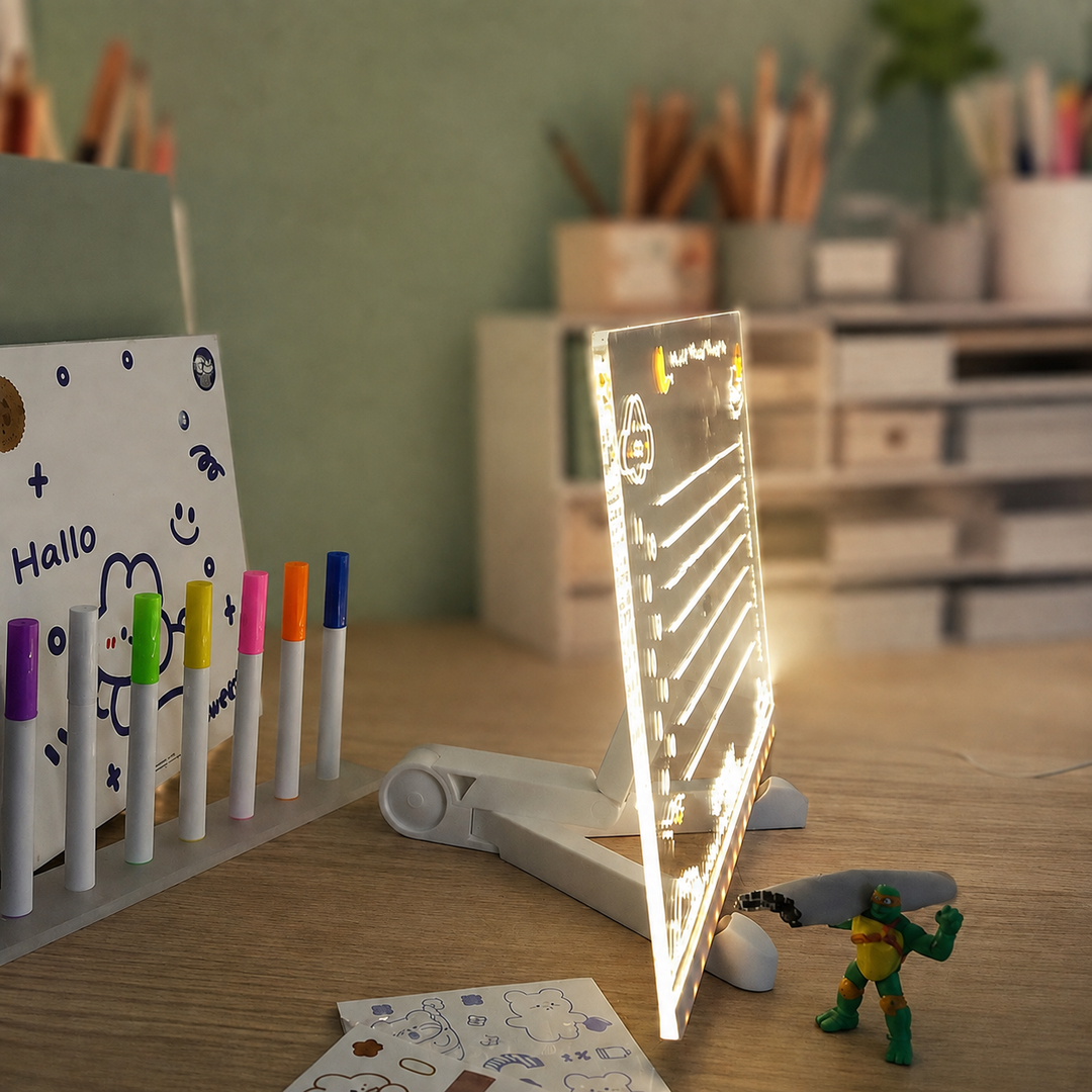 LED Acryl Berichtenbord Kleurrijke Schrijfbare Tafellamp
