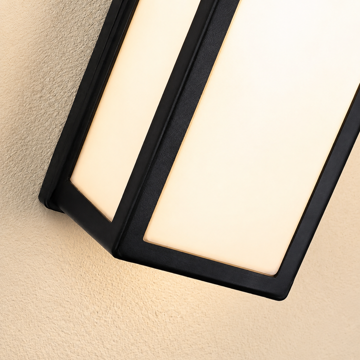 Moderne Buiten Wandlamp Zwart LED Waterdicht