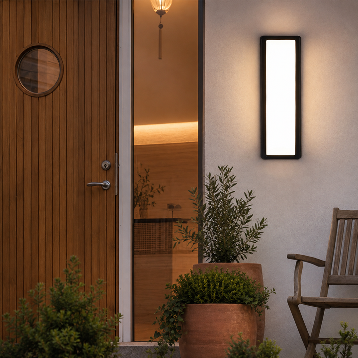 Moderne Buiten Wandlamp Zwart LED Waterdicht