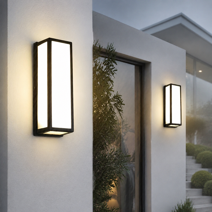 Moderne Buiten Wandlamp Zwart LED Waterdicht