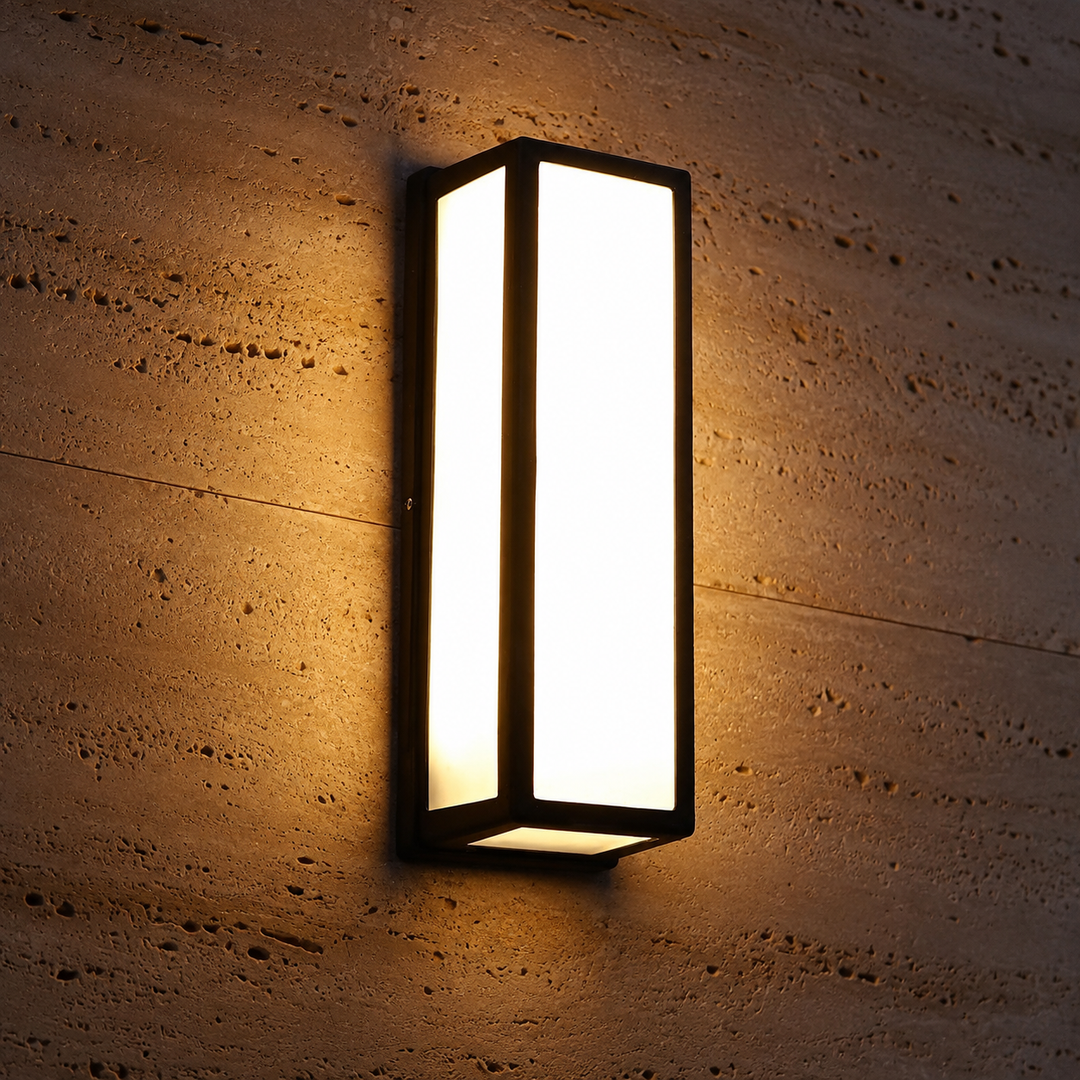 Moderne Buiten Wandlamp Zwart LED Waterdicht