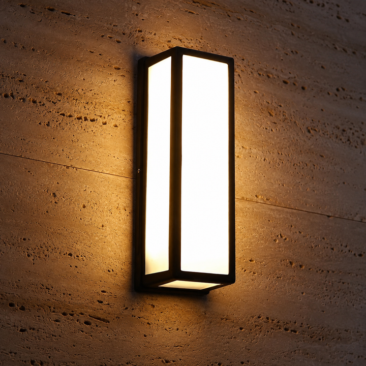 Moderne Buiten Wandlamp Zwart LED Waterdicht
