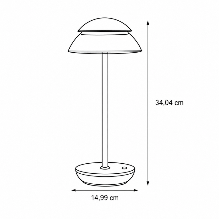 Moderne Paddenstoel Tafellamp LED Sfeerlicht