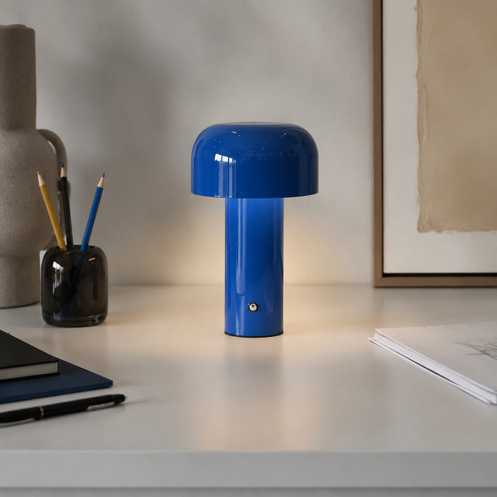 Paddenstoel Tafellamp Draadloos Oplaadbaar, Sfeervolle LED Gloed