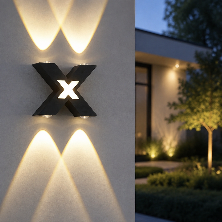 Bolvormige LED Wandlamp Aluminium Buiten