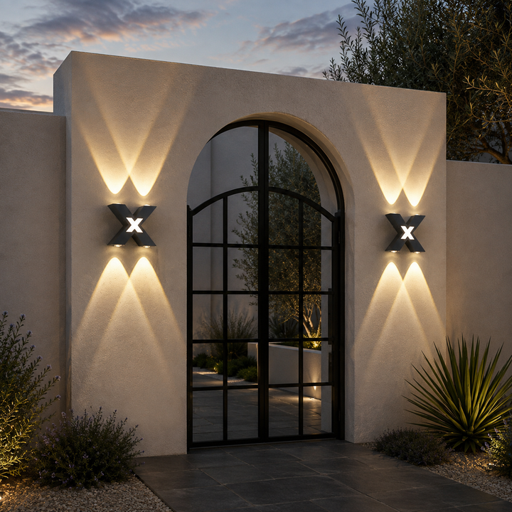 Bolvormige LED Wandlamp Aluminium Buiten