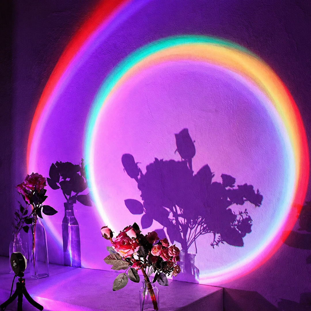 Sunset Projectielamp Zwart Sferisch