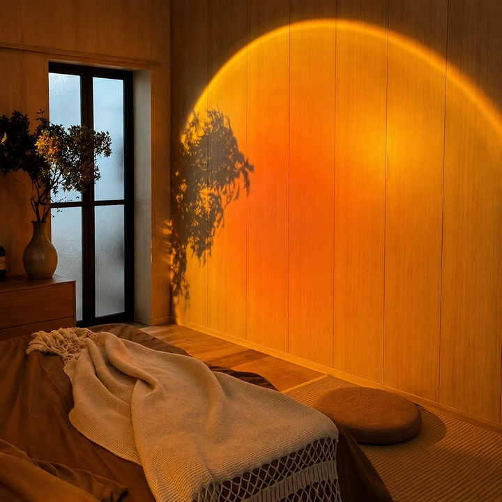 Sunset Projectielamp Zwart Sferisch