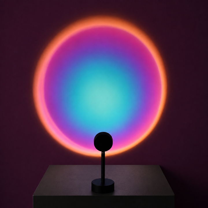 Sunset Projectielamp Zwart Sferisch