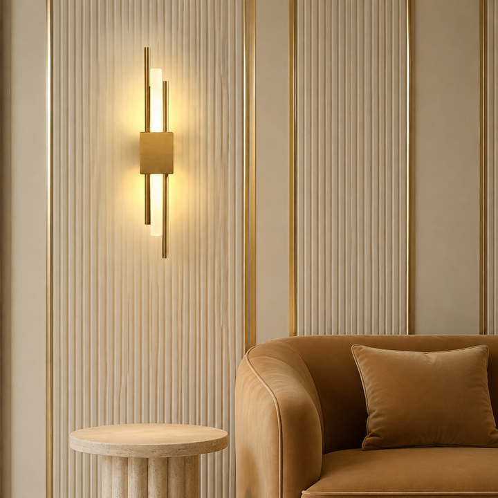Gouden Lineaire Wandlamp Modern Design