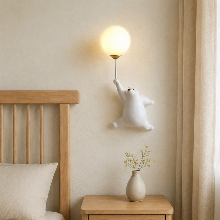 Beer Wandlamp Kinderkamer Ballon Licht