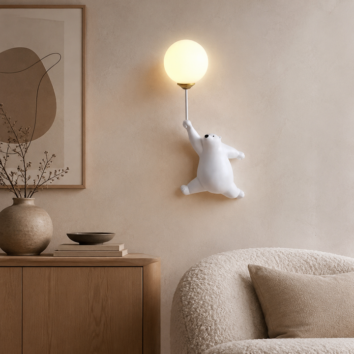 Beer Wandlamp Kinderkamer Ballon Licht