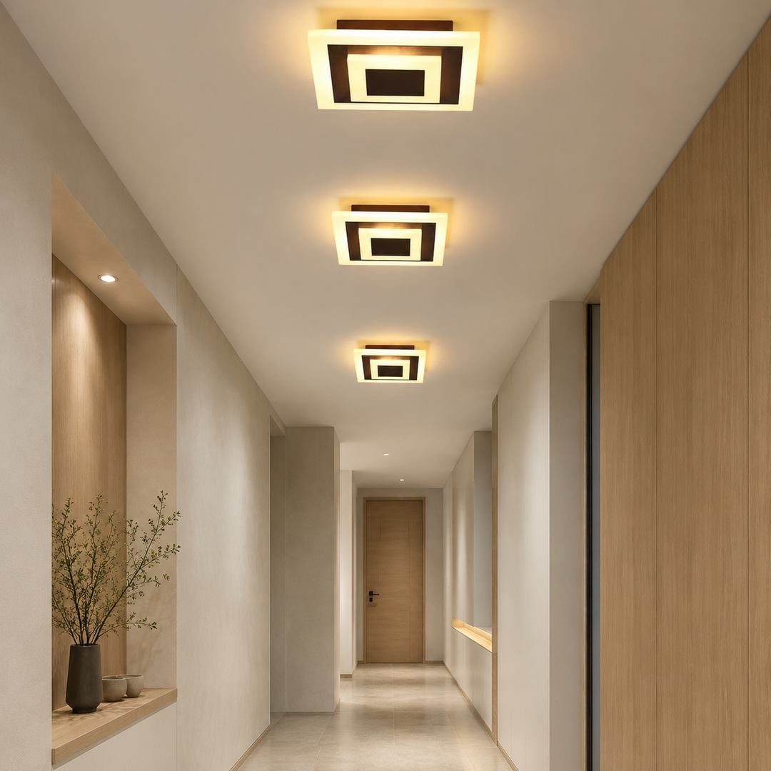 Vierkante Moderne Plafondlamp Genest