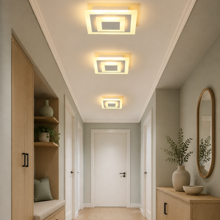 Vierkante Moderne Plafondlamp Genest