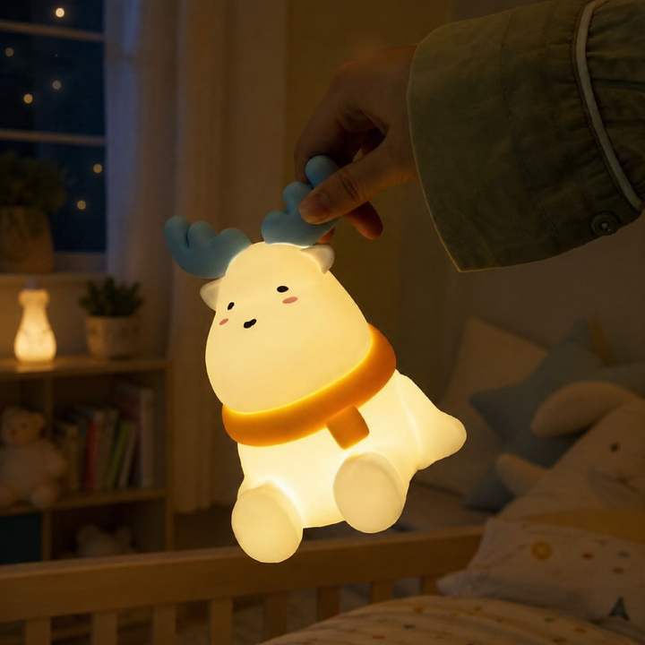 Rendier Siliconen Tafellamp LED USB Oplaadbaar