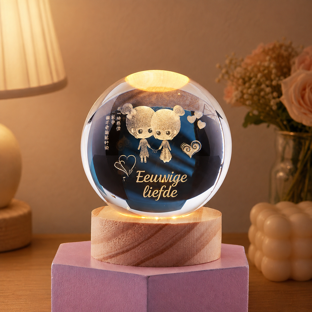 Spatio Orb 3D Kristallen Nachtlamp