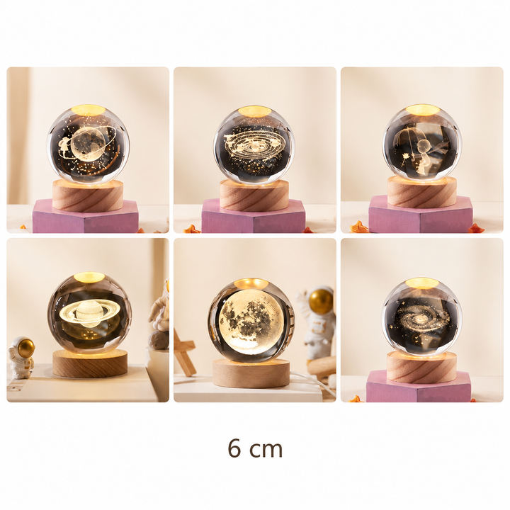 Spatio Orb 3D Kristallen Nachtlamp