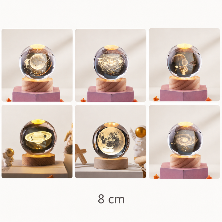 Spatio Orb 3D Kristallen Nachtlamp